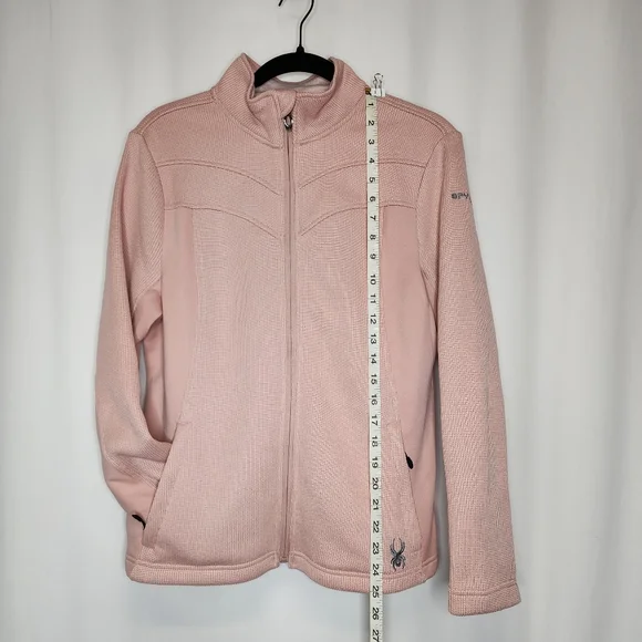 Spyder Zip-up Women's Jacket Size Medium Misty Rose Fleece Lined - Picture 2 of 12